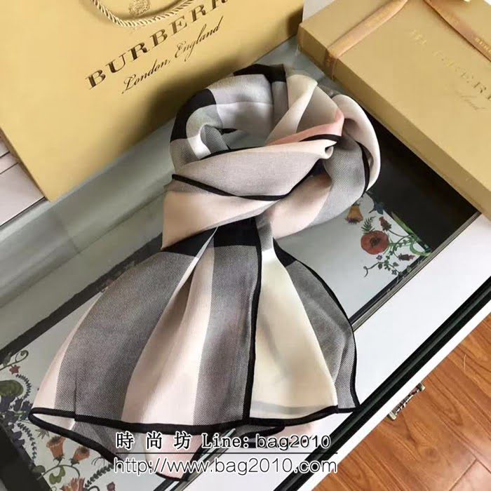 BURBERRY巴寶莉原單 獨家正品 皇室御用真絲圍巾  LLWJ6097